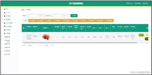 基于Spring Boot的农产品销售网站设计与实现